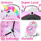 Pink Unicorn Kids Alarm Clock – Cute Double Bell Desk Clock with Backlight