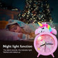 Pink Unicorn Kids Alarm Clock – Cute Double Bell Desk Clock with Backlight