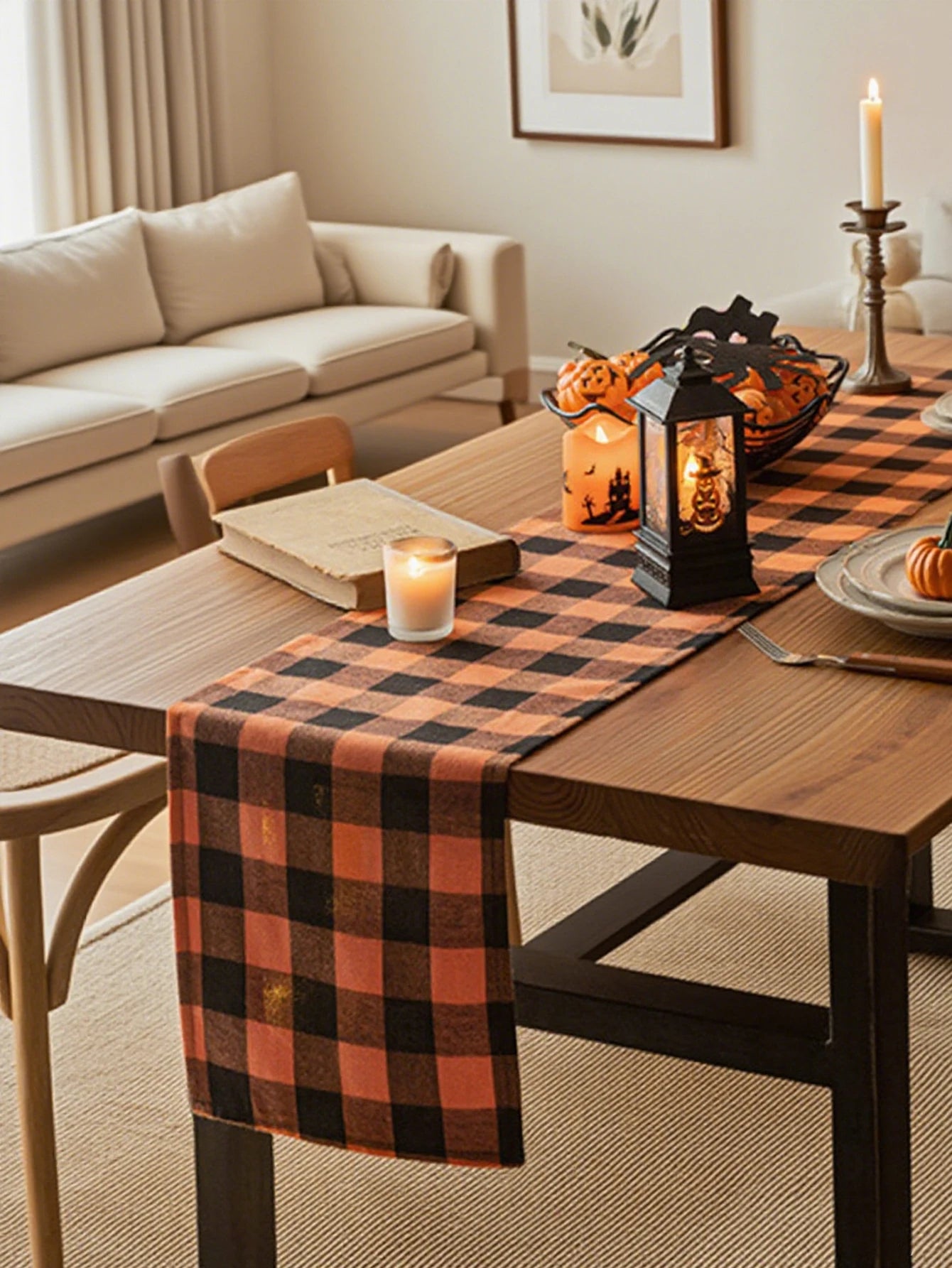 Halloween Party Tablecloth – Square & Rectangular Picnic Table Flag