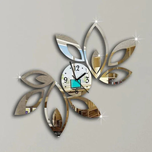 3D Multicolor Acrylic Wall Clock – Modern Home Decor