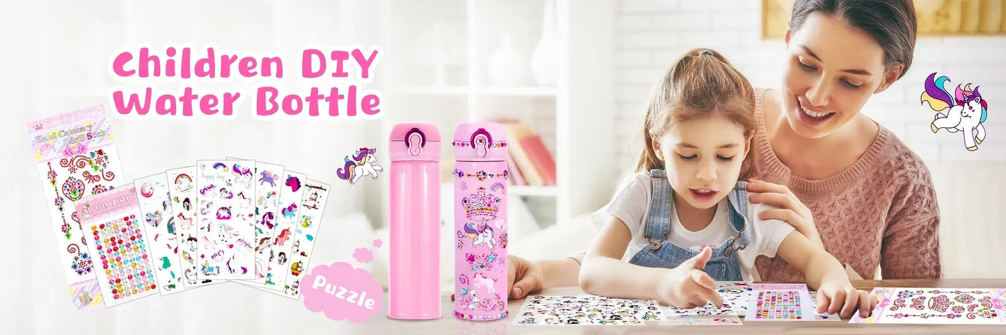 Pink Unicorn Kids Alarm Clock – Cute Double Bell Desk Clock with Backlight